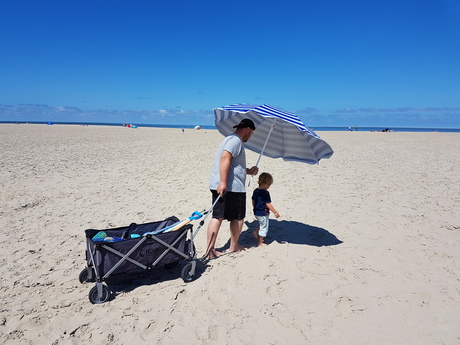 Schaduw op het strand