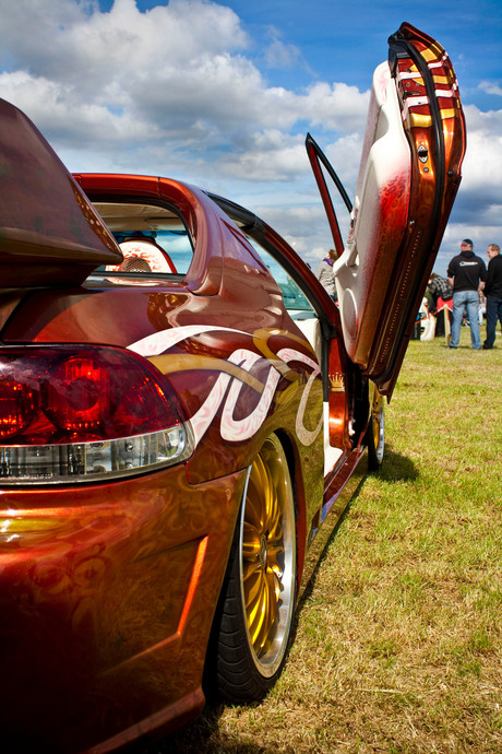 Orange CRX Del Sol Side