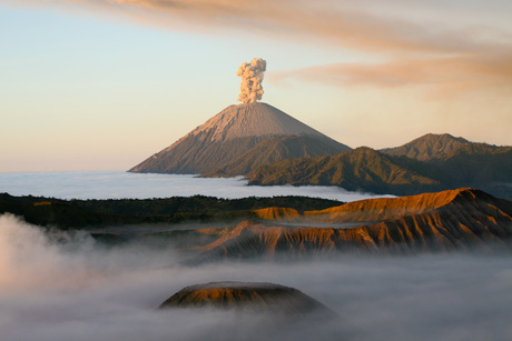 Vulkaan op Indonesië