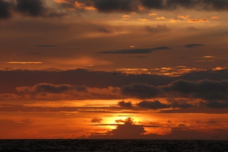 Zonsondergang strand