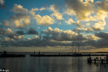 Lucht bij Volendam