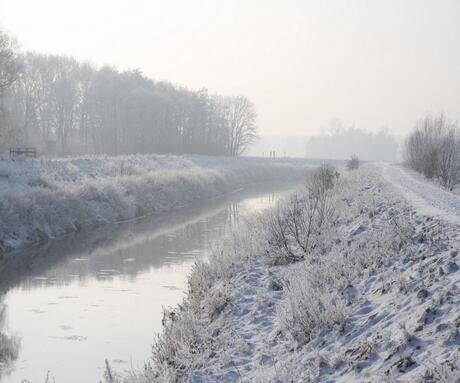 De Dijle in de winter