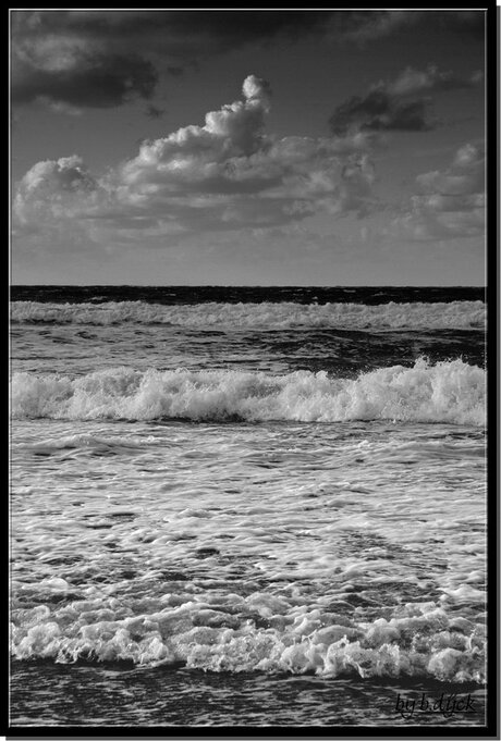 Black and white......