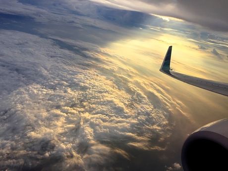 Sunset on the way to Bali