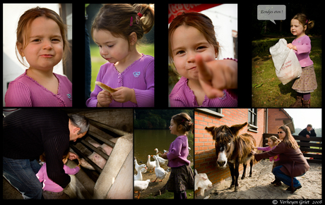 Lunia in de kinderboerderij