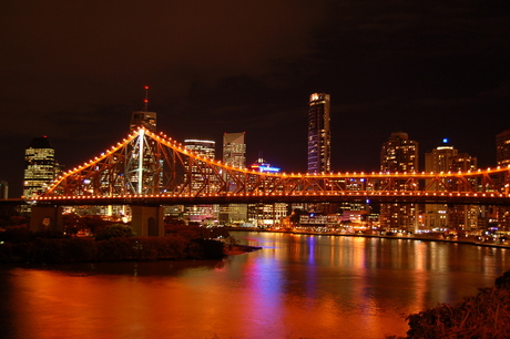 Story Bridge, Brisbane bij nacht