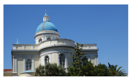 mediterane kerk in Pireaus, Athene