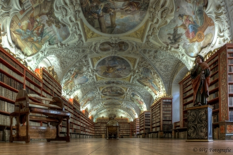 Bibliotheek zaal 2 Strahovklooster Praag