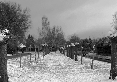 Enschede in de sneeuw