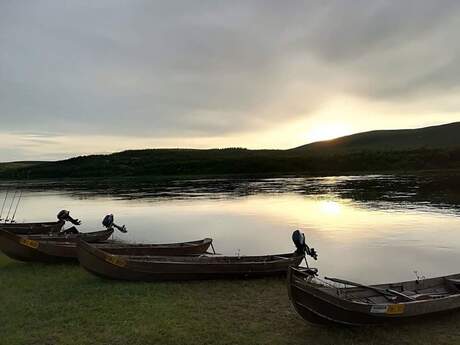 Uitzicht vanuit ons huisje
