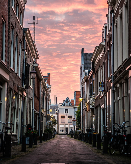 Haarlem net voor zonsopkomst