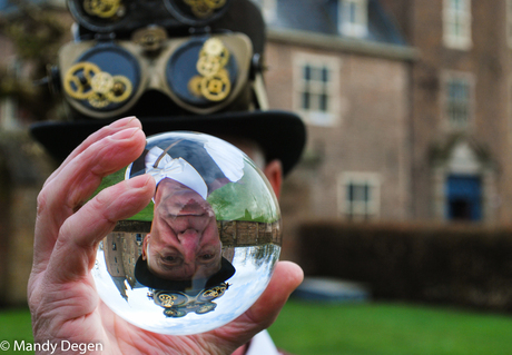 Effect met glazen bol- Kasteel Doorwerth