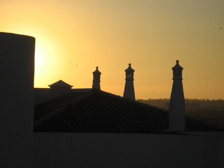 Zonsondergang in Portugal