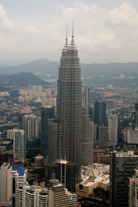 Petronas Towers vanaf KL Tower