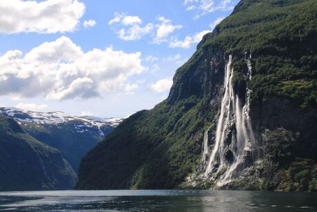 Seven Sisters at Geirangerfjörd, Norway