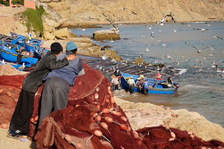 Fishermen in Morocco