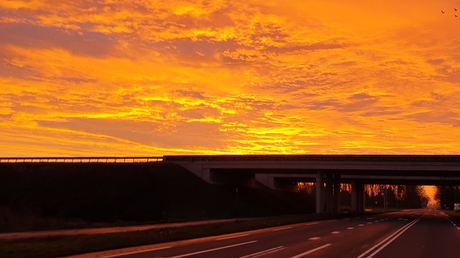 Schitterende zonsopkomst vanmorgen