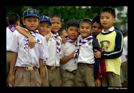 Thaise schoolkinderen