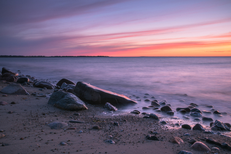 Zonsondergang in Denemarken