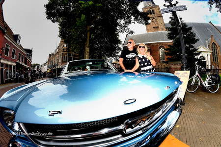 Oldtimer - Geschoten met een 8mm Samyang en ingeflitst. - foto door tvdam_zoom op 10-09-2018 - deze foto bevat: auto, kerk, show, zonnebril, mustang, ford, groothoek, rijswijk, 8mm