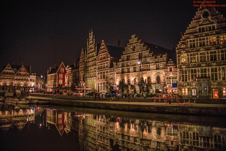 Ghent Korenlei by night 3-6397