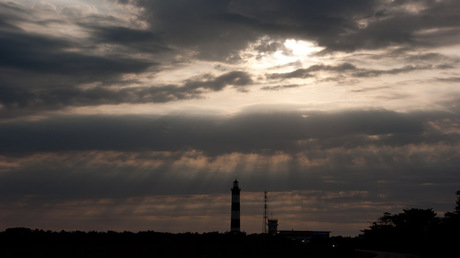 Zonsondergang bij vuurtoren Ile 'd Oleron (FR)