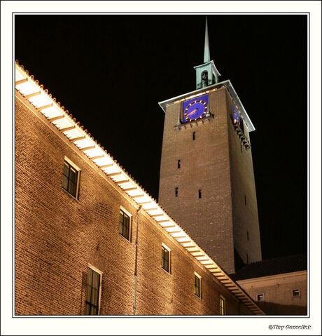 Town Hall Enschede by night