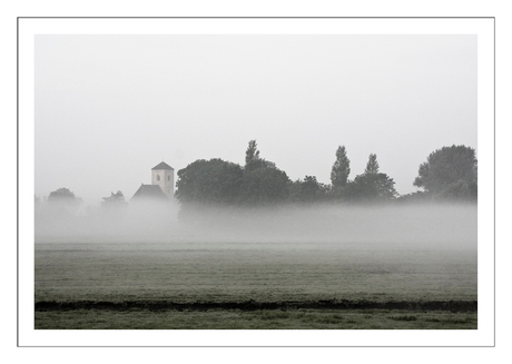 Spaarnwoude in de mist