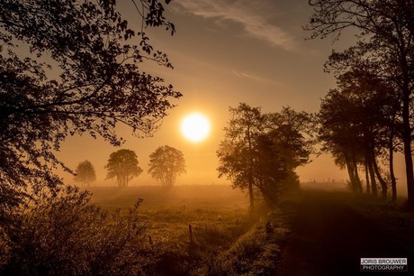 Drenthe vroeg in de ochtend