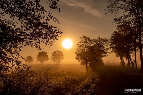 Drenthe vroeg in de ochtend