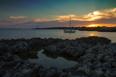 Zonsondergang Menorca, Cala 'n Bosch
