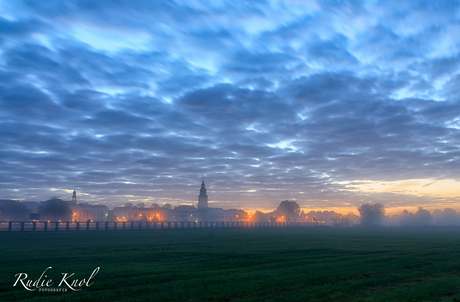 Zutphen in de mist