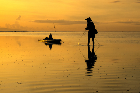 Before sunrise at Sanur Beach