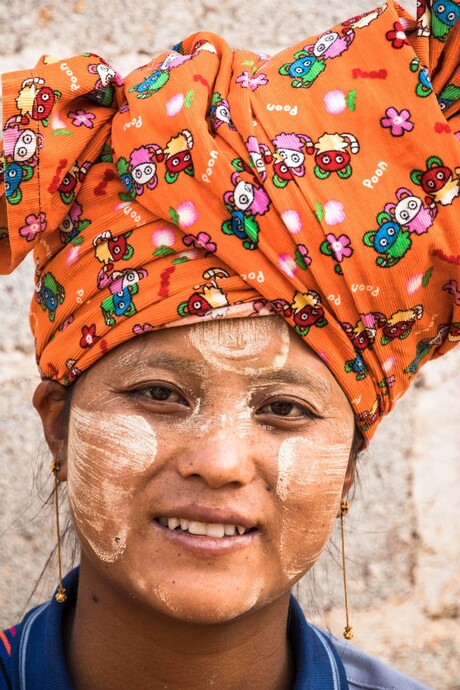Woman Pa'O tribe Myanmar