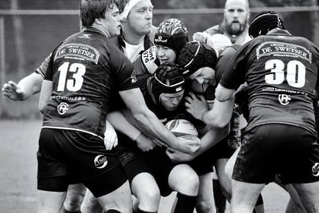 Rugbywedstrijd RC Drachten