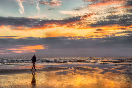 Avond aan de kust