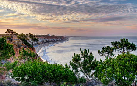 Uitzicht vanaf het balkon in Portugal de Algarve