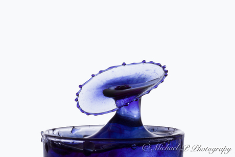 Blue liquid art