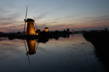 kinderdijk- zonsondergang