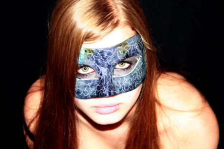 hester met masker