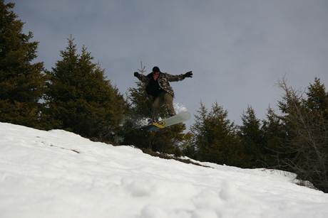 Offpiste snowboarden Les Deux Alpes