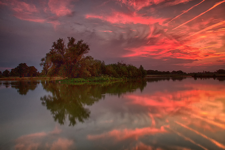 Zonsondergang bij Dakhorst