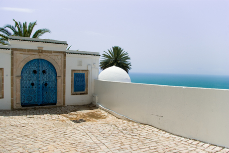 Sidi Bou Said zich op zee