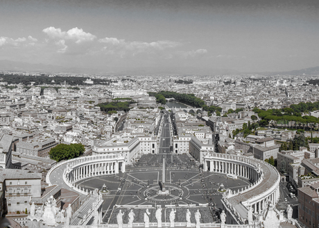Rome gezien vanaf de St Pieter