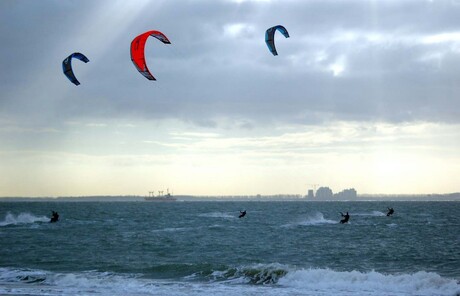 Kitesurfers