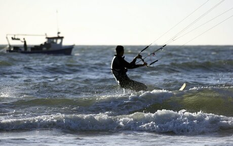 Actie op het water bij Scheveningen