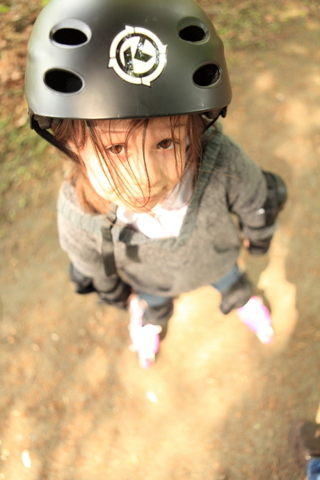 Sophie op rollerblade