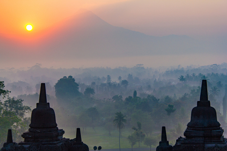 Zonsopkomst Borobudur
