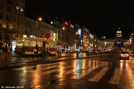 Wenceslasplein in Praag