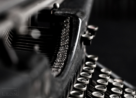 detail oude typemachine